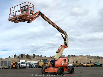 2016 JLG 600AJ 60' 4WD Diesel Articulating Boom Lift Man Aerial Platform bidadoo