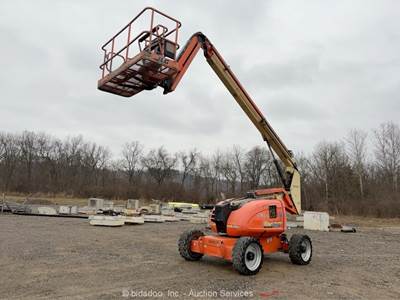 2016 JLG 600AJ 60' 4WD Diesel Articulating Boom Lift Man Aerial Skypower bidadoo