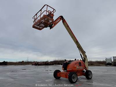 2015 JLG 600AJ 60’ 4WD Diesel Articulating Boom Lift Man Aerial Hyd Jib bidadoo