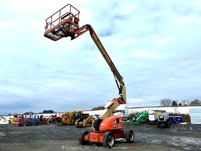2014 JLG 600AJ 60' 4WD Diesel Articulating Boom Lift Man Aerial SkyPower bidadoo