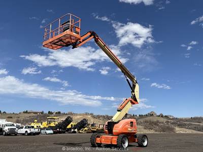 2016 JLG 600AJ 60' 4WD Diesel Articulating Boom Lift Man Aerial Platform bidadoo