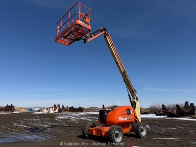2013 JLG 600AJ 60' 4WD Diesel Articulating Boom Lift Man Aerial Platform bidadoo