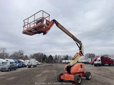 2014 JLG 600AJ 60' 4WD Diesel Articulating Boom Lift Man Aerial Skypower bidadoo