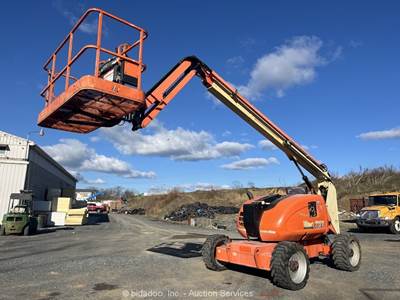 2014 JLG 600AJ 60' 4WD Diesel Articulating Boom Lift Man Aerial Platform bidadoo