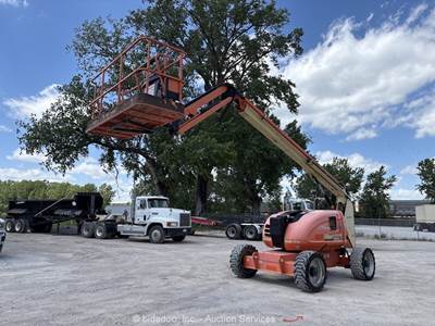 2016 JLG 600AJ 60' 4WD Diesel Articulating Boom Lift Man Aerial SkyPower bidadoo
