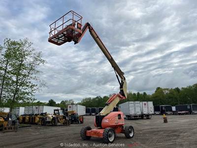 2012 JLG 600AJ 60' 4WD Articulating Boom Lift Man Aerial Platform D/F bidadoo