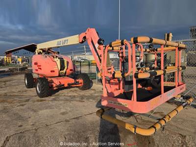2003 JLG 600AJ 60' Dual Fuel Articulating Boom Lift Man Aerial Platform bidadoo