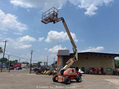 2016 JLG 600AJ 60' 4WD Diesel Articulating Boom Lift Man Aerial Jib bidadoo