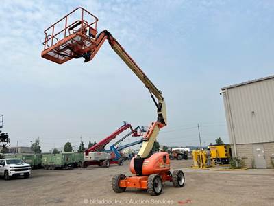 2016 JLG 600AJ 60' 4WD D/F Articulating Boom Lift Man Aerial Platform bidadoo