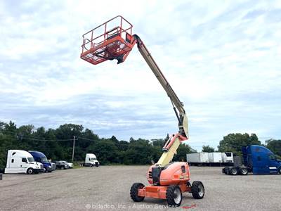 2016 JLG 600AJ 60' 4WD Diesel Articulating Boom Lift Man Aerial Platform bidadoo