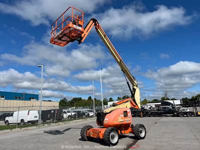 2014 JLG 600 AJ 60’ 4WD Dual Fuel Articulating Boom Lift Man Platform bidadoo