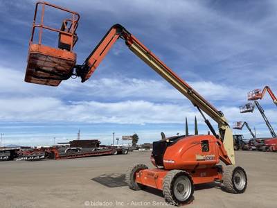 2016 JLG 600AJ 60' 4WD Diesel Articulating Boom Lift Aerial Platform bidadoo