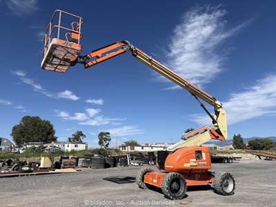 2016 JLG 600AJ 60' 4WD Diesel Articulating Boom Lift Aerial Platform bidadoo