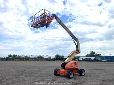 2016 JLG 600AJ 60' 4WD Diesel Articulating Boom Lift Man Aerial Platform bidadoo