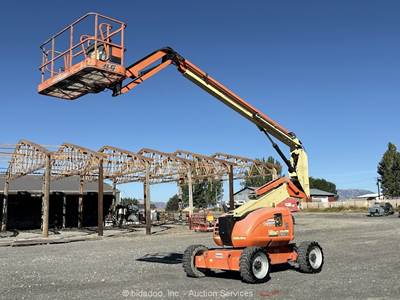 2016 JLG 600AJ 60' 4WD Diesel Articulating Boom Lift Man Aerial Platform bidadoo