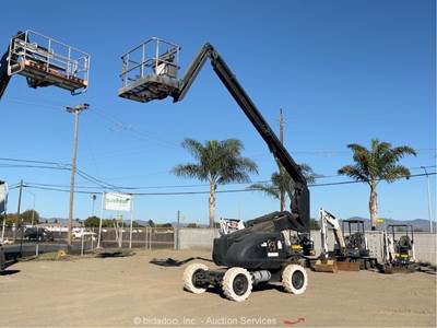 2012 JLG 600AJN 60' 4WD Dual Fuel Articulating Boom Lift SkyPower Aerial bidadoo
