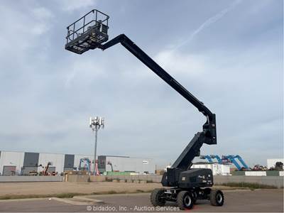 2014 JLG 800A 80' 4WD Dual Fuel Articulating Boom Lift Man SkyPower bidadoo