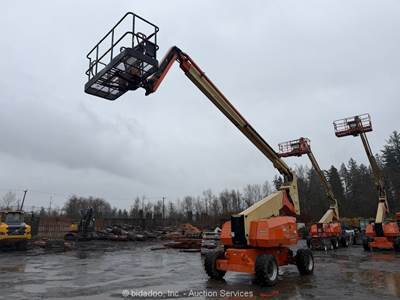2014 JLG 800AJ 80' 4WD Diesel Articulating Boom Lift Man SkyPower Aerial bidadoo