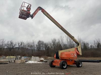 2016 JLG 800AJ 80' 4WD Diesel Articulating Boom Lift Man Aerial SkyPower bidadoo