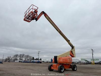2016 JLG 800AJ 80' 4WD Diesel Articulating Boom Lift Man SkyPower Aerial bidadoo
