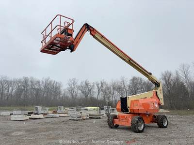 2016 JLG 800AJ 80' 4WD Diesel Articulating Boom Lift Man Aerial SkyPower bidadoo