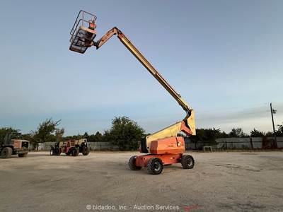 2012 JLG 800AJ 80' 4WD Diesel Articulating Boom Lift Man Platform Aerial bidadoo
