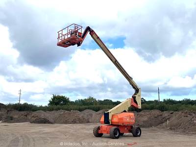 2013 JLG 800AJ 80’ 4WD Diesel Articulating Boom Lift Man Aerial Skypower bidadoo