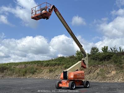 2014 JLG 800AJ 80' 4WD Diesel Articulating Boom Lift Man Aerial SkyPower bidadoo