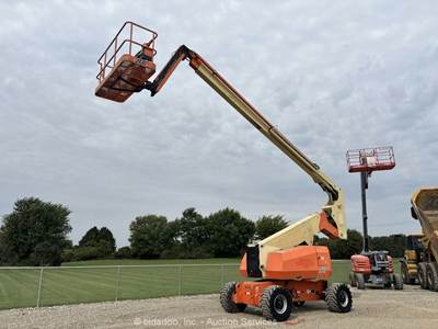 2013 JLG 800AJ 80’ 4WD Articulating Boom Lift Man Platform Jib SkyPower bidadoo