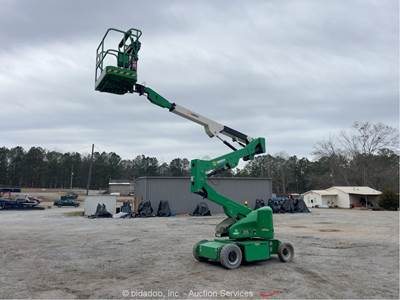 2017 JLG E400AN 40' Electric Articulating Boom Lift Man Aerial Platform bidadoo