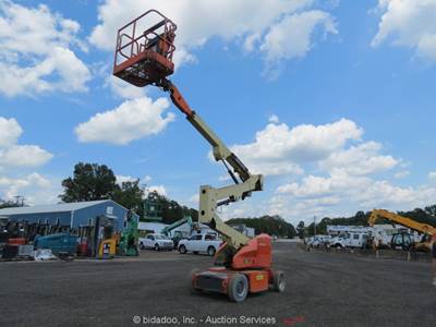 2014 JLG E400AN 40' Electric Articulating Boom Lift Man Aerial Platform bidadoo