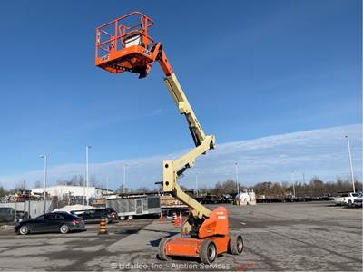 2014 JLG E450AJ 45' Electric Articulating Boom Lift Man Aerial Platform bidadoo
