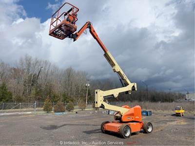 2017 JLG E450AJ 45' Electric Articulating Boom Lift Man Aerial Platform bidadoo