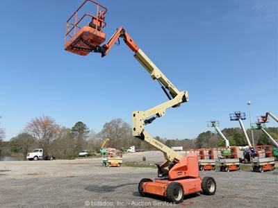 2014 JLG E450AJ 45' Electric Articulating Boom Lift Man Aerial Platform bidadoo