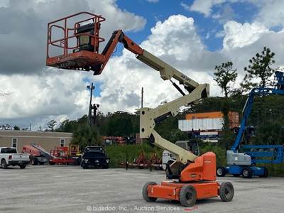 2013 JLG E450AJ 45' Electric Articulating Boom Lift Mobile Aerial Jib bidadoo