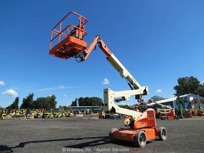 2014 JLG E450AJ 45’ Electric Articulating Boom Lift Man Aerial Platform bidadoo