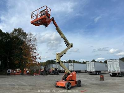 2017 JLG E450AJ 45' Electric Articulating Boom Lift Man Aerial Platform bidadoo