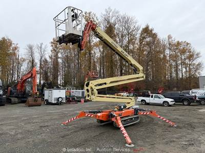 2017 JLG X770AJ 77 Electric Articulating Boom Lift Aerial Atrium Crawler bidadoo