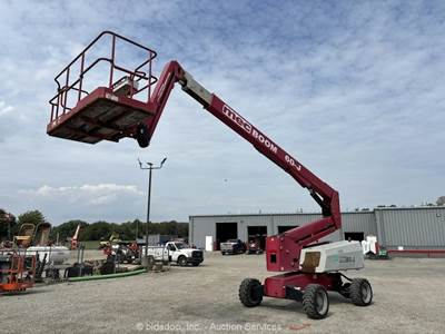 2016 MEC 60-J  60' 4WD Diesel Articulating Boom Lift Aerial Platform Gen bidadoo