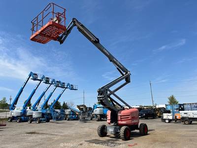 2018 Skyjack SJ 63AJ 63' 4WD Dual Fuel Articulating Boom Lift Man Aerial bidadoo