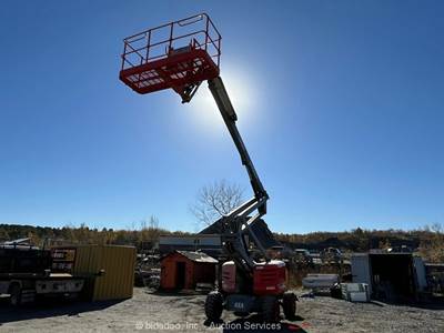 2014 Skyjack SJ 63AJ 63’ 4WD Diesel Articulating Boom Lift Man Aerial bidadoo