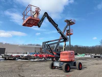 2013 Skyjack SJ46AJ 46’ 4WD Diesel Articulating Boom Lift Man Aerial bidadoo