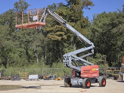 2017 Skyjack SJ63AJ 63' 4WD Diesel Articulating Boom Lift Man Aerial bidadoo