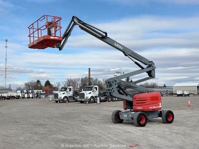 2018 Skyjack SJ63AJ 63' 4WD Diesel Articulating Boom Lift Man Aerial bidadoo