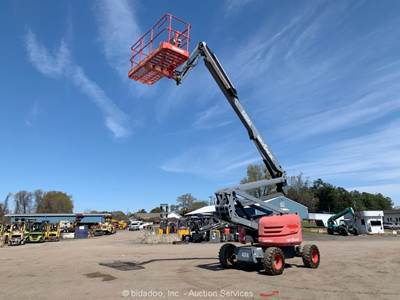 2016 Skyjack SJ63AJ 63' 4WD Diesel Articulating Boom Lift Man Aerial Jib bidadoo