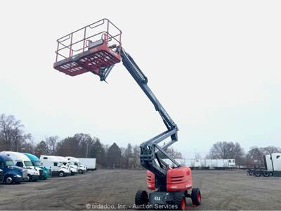 2016 Skyjack SJ63AJ 63' 4WD Dual Fuel Articulating Boom Lift Man Aerial bidadoo