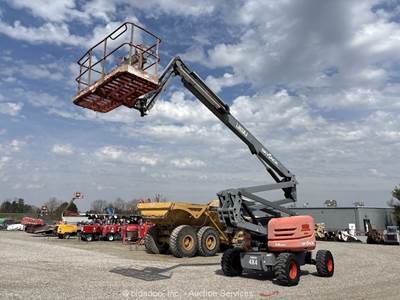 2015 Skyjack SJ63AJ 63’ 4WD Dual Fuel Articulating Boom Lift Man Aerial bidadoo