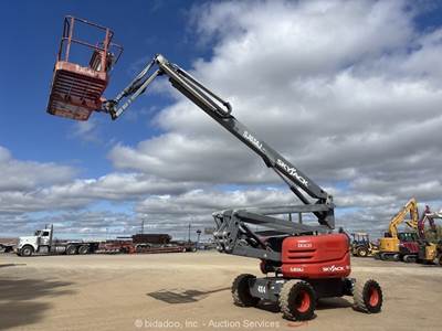 2017 Skyjack SJ63AJ  63' 4WD Diesel Articulating Boom Lift Man Aerial bidadoo