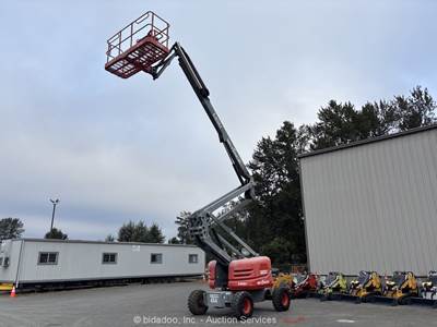 2018 Skyjack SJ63AJ 63' 4WD Dual Fuel Articulating Boom Lift Man Aerial bidadoo