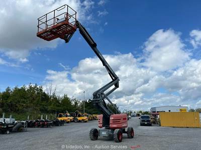 2017 Skyjack SJ63AJ 63' 4WD Diesel Articulating Boom Lift Man Aerial Jib bidadoo